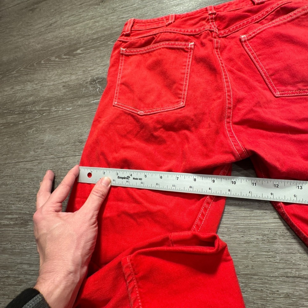 Rag Bone Jeans Womens 27 Red Denim 100% Cotton Slim Straight 27x27 Casual Adult - Picture 9 of 11